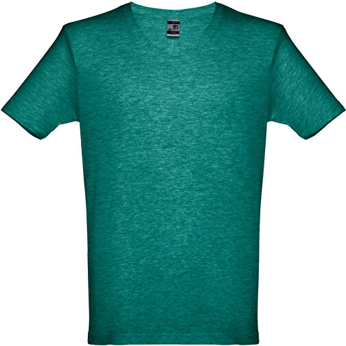 THC ATHENS. Herren T-shirt , grün melliert, 100% Baumwolle, XL, 75,50cm x 57,00cm (Länge x Breite), Bild 1