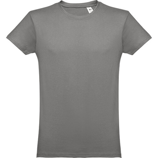 THC LUANDA. Herren-T-Shirt Aus Baumwolle Im Schlauchformat , grau, 100% Baumwolle, L, 74,00cm x 56,00cm (Länge x Breite), Bild 1
