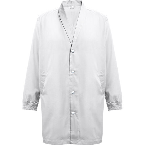 THC MINSK WH. Kittel Aus Baumwolle Und Polyester Für Arbeitskleidung. Weiße Farbe , weiß, Baumwolle und Polyester, M, 95,00cm x 60,00cm (Länge x Breite), Bild 1