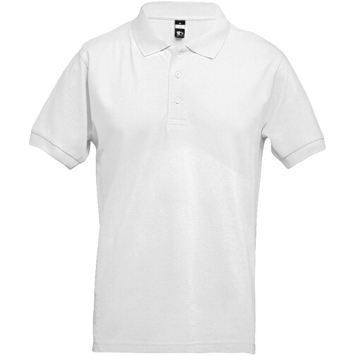 THC ADAM 3XL WH. Herren Poloshirt , weiß, 100% Baumwolle, 3XL, 64,00cm x 78,50cm (Länge x Breite), Bild 2