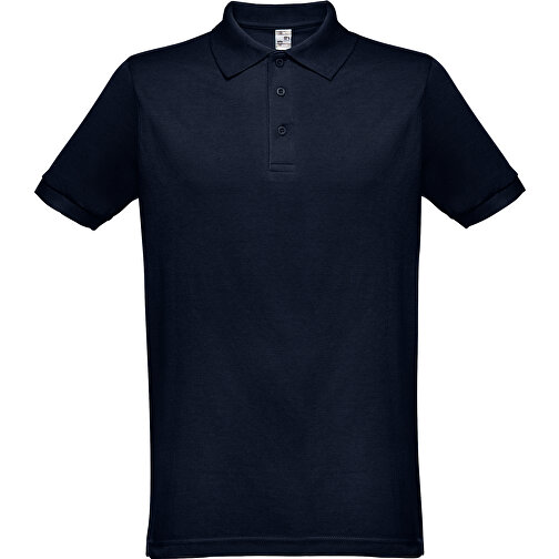 THC BERLIN. Kurzarm-Poloshirt Für Herren , dunkelblau, Baumwolle und Polyester, M, 72,00cm x 50,00cm (Länge x Breite), Bild 1