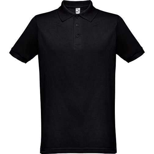 THC BERLIN. Kurzarm-Poloshirt Für Herren , schwarz, Baumwolle und Polyester, L, 74,00cm x 54,00cm (Länge x Breite), Bild 1