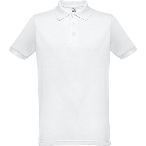 THC BERLIN WH. Kurzärmeliges Herren-Poloshirt. Farbe Weiss , weiss, Baumwolle und Polyester, S, 70,00cm x 46,00cm (Länge x Breite), Bild 2