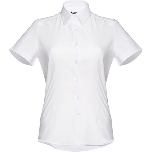 THC LONDON WOMEN WH. Kurzärmeliges Oxford-Hemd Für Damen. Weisse Farbe , weiss, Baumwolle und Polyester, XL, 72,00cm x 56,00cm (Länge x Breite), Bild 1