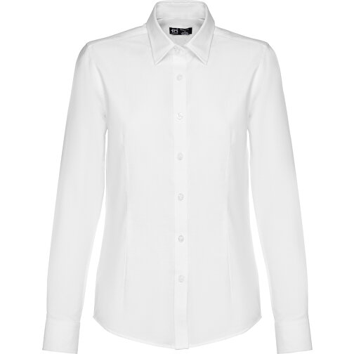 THC TOKYO WOMEN WH. Langärmeliges Oxford-Hemd Für Frauen. Weisse Farbe , weiss, Baumwolle und Polyester, S, 67,00cm x 46,00cm (Länge x Breite), Bild 1