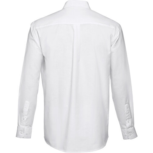 THC TOKYO WH. Herren Oxford Hemd , weiss, Baumwolle und Polyester, M, 78,00cm x 58,00cm (Länge x Breite), Bild 2