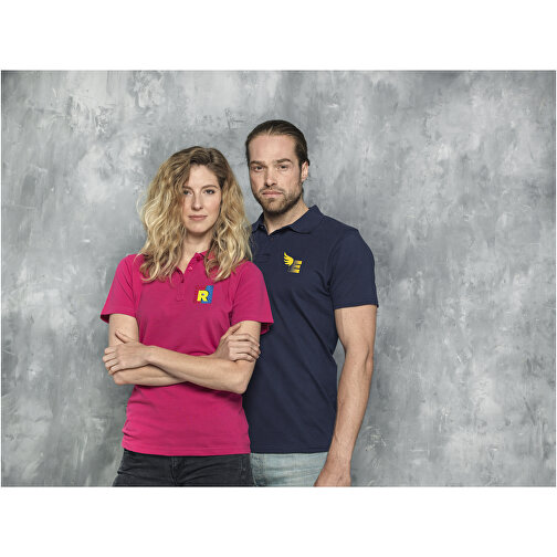 Helios Poloshirt Für Herren , hellrosa, Piqué Strick 100% BCI Baumwolle, 180 g/m2, XL, , Bild 6