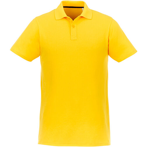 Helios Poloshirt Für Herren , gelb, Piqué Strick 100% BCI Baumwolle, 180 g/m2, M, , Bild 4