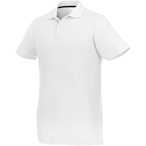 Helios Poloshirt Für Herren , weiß, Piqué Strick 100% BCI Baumwolle, 180 g/m2, XL, , Bild 1
