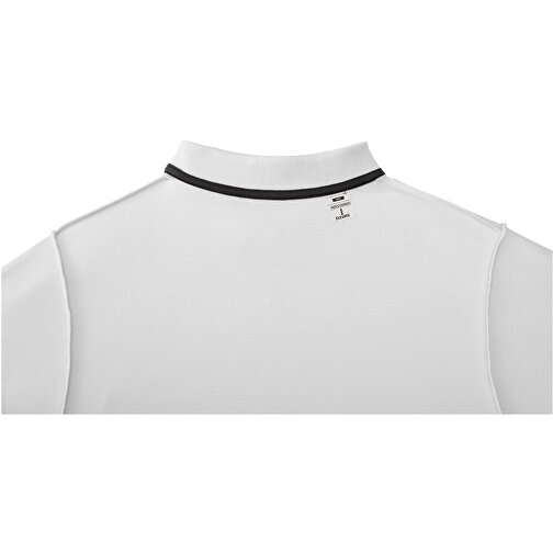 Helios Poloshirt Für Herren , weiß, Piqué Strick 100% BCI Baumwolle, 180 g/m2, XL, , Bild 6