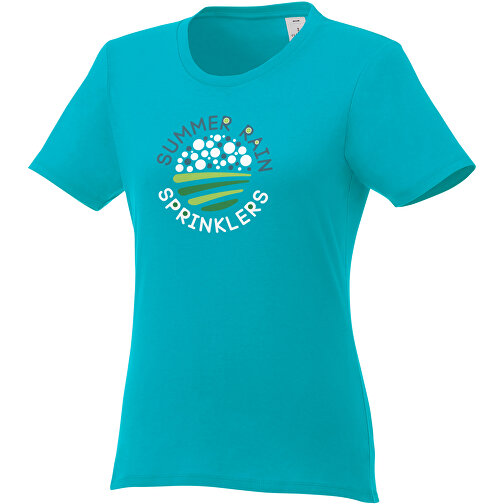 Heros T-Shirt Für Damen , aquablau, Single jersey Strick 100% BCI Baumwolle, 150 g/m2, XL, , Bild 2