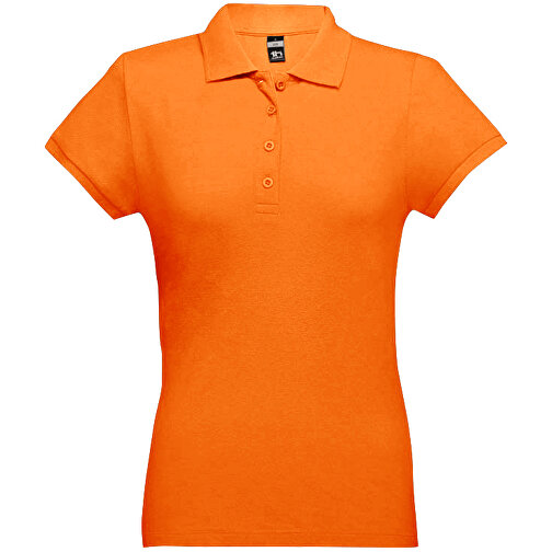 THC EVE. Damen Poloshirt , orange, 100% Baumwolle, S, 60,00cm x 40,00cm (Länge x Breite), Bild 1