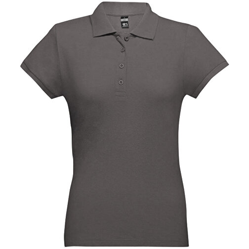 THC EVE. Damen Poloshirt , grau, 100% Baumwolle, XL, 66,00cm x 49,00cm (Länge x Breite), Bild 1