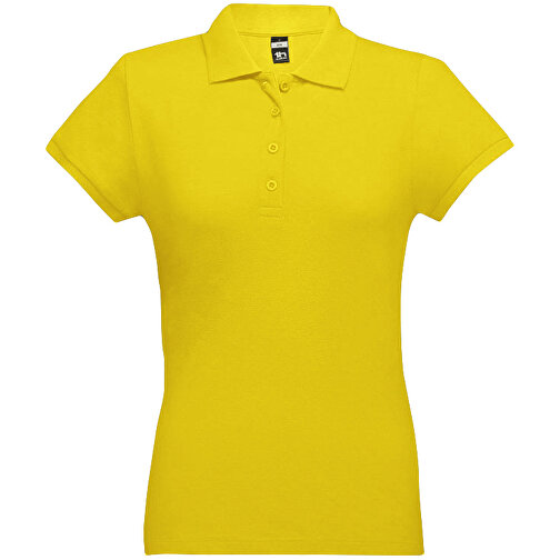 THC EVE. Damen Poloshirt , gelb, 100% Baumwolle, XXL, 68,00cm x 52,00cm (Länge x Breite), Bild 1
