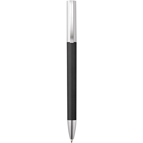 ELBE. Kugelschreiber Mit Drehmechanik, Metallclip , schwarz, Kunststoff, , Bild 1