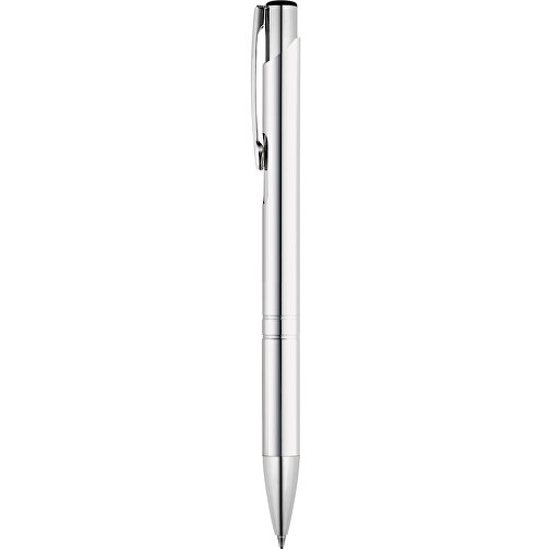 BETA. Aluminium-Kugelschreiber Mit Clip , silber, Aluminium, , Bild 1