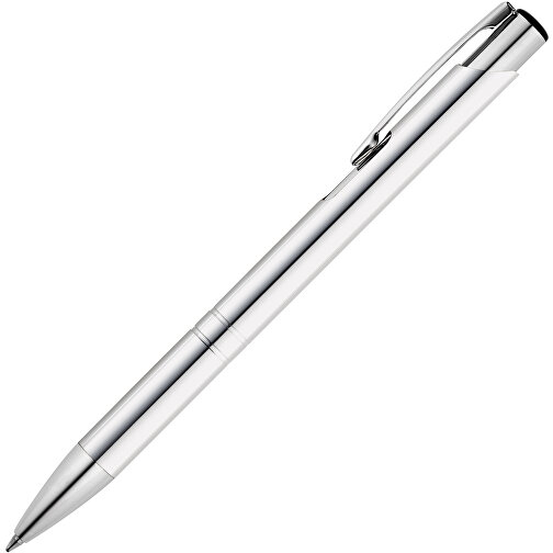 BETA. Aluminium-Kugelschreiber Mit Clip , silber, Aluminium, , Bild 2