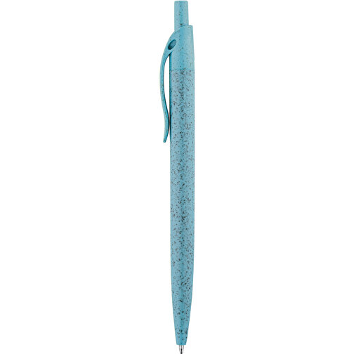 CAMILA. Kugelschreiber Aus Weizenstrohfaser Und ABS , hellblau, Weizenstrohfaser und ABS, , Bild 1