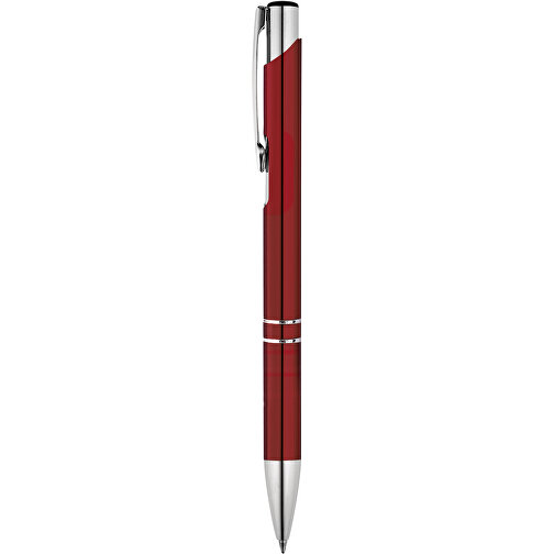 BETA BK. Aluminium-Kugelschreiber Mit Clip , burgunder, Aluminium, , Bild 1
