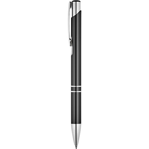 BETA BK. Aluminium-Kugelschreiber Mit Clip , schwarz, Aluminium, , Bild 1