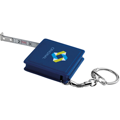 ASHLEY. Schlüsselanhänger Mit Maßband , blau, Kunststoff, 9,00cm (Höhe), Bild 3