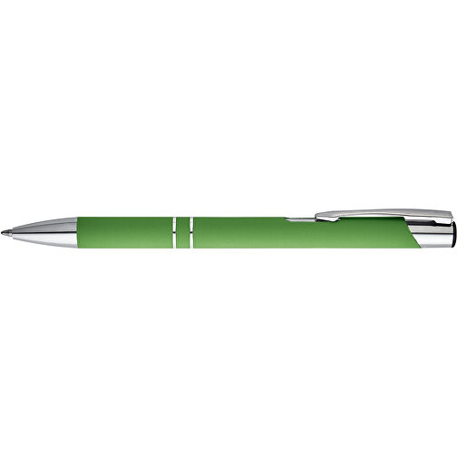 BETA SOFT. Kugelschreiber Aus Aluminium Mit Gummifinish , hellgrün, Aluminium, , Bild 3