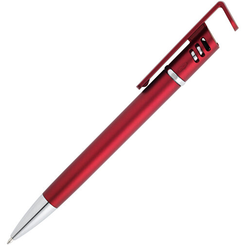 TECNA. Kugelschreiber Mit Metallischer Oberfläche , rot, Kunststoff, , Bild 2