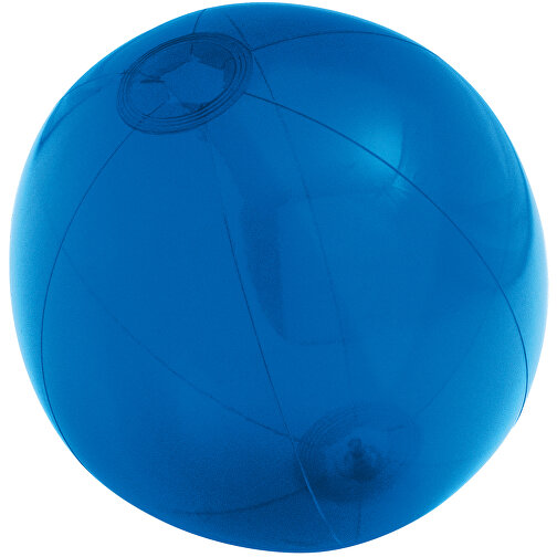 PECONIC. Strandball Aufblasbar Aus Lichtdurchlässigem PVC , blau, Durchschichtiges PVC, , Bild 1