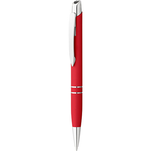 MARIETA SOFT. Aluminium-Kugelschreiber Mit Clip , rot, Aluminium, , Bild 5