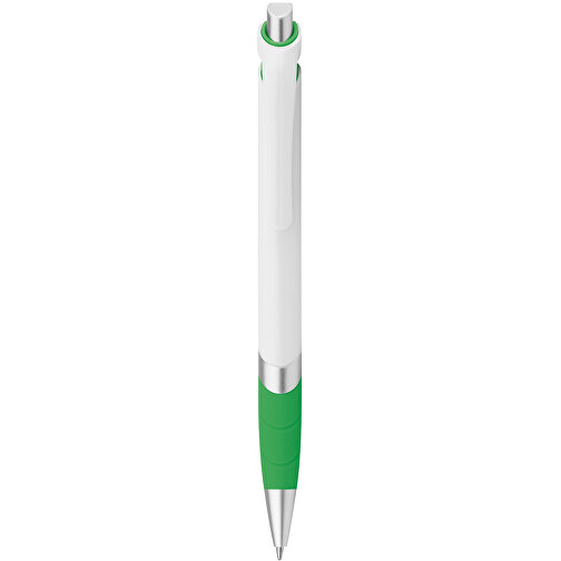 MOLLA. Kugelschreiber Mit Gummigriff , grün, Kunststoff, , Bild 1