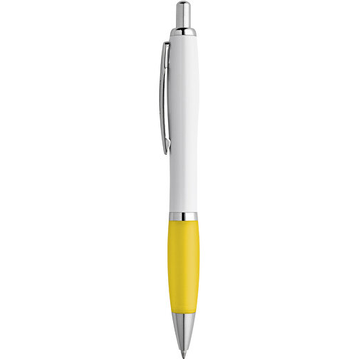 MOVE. Kugelschreiber Mit Clip Aus Metall , gelb, Kunststoff, , Bild 1