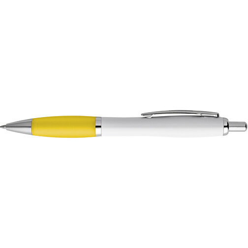 MOVE. Kugelschreiber Mit Clip Aus Metall , gelb, Kunststoff, , Bild 3