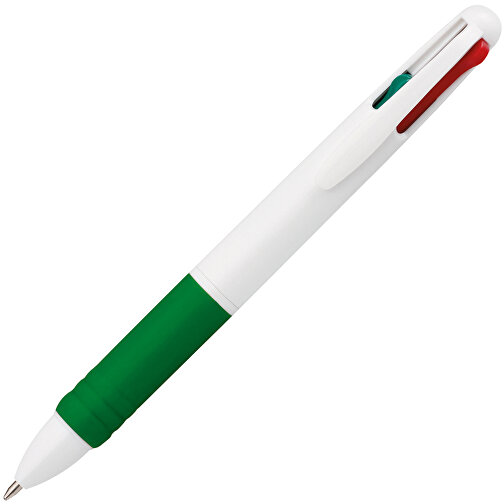 OCTUS. 4 In 1 Kugelschreiber Mit 4 Minenfarben , grün, Kunststoff, , Bild 2