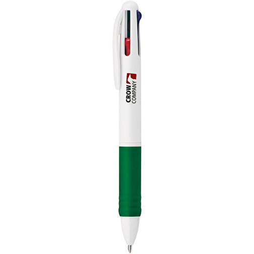 OCTUS. 4 In 1 Kugelschreiber Mit 4 Minenfarben , grün, Kunststoff, , Bild 4
