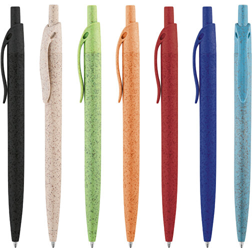 CAMILA. Kugelschreiber Aus Weizenstrohfaser Und ABS , naturhell, Weizenstrohfaser und ABS, , Bild 4