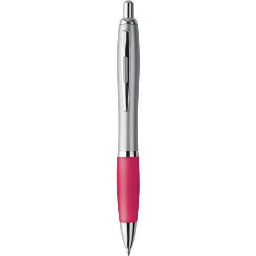 SWING. Kugelschreiber Mit Clip Aus Metall , rosa, Kunststoff, , Bild 1