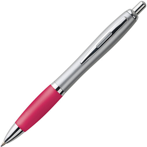 SWING. Kugelschreiber Mit Clip Aus Metall , rosa, Kunststoff, , Bild 2