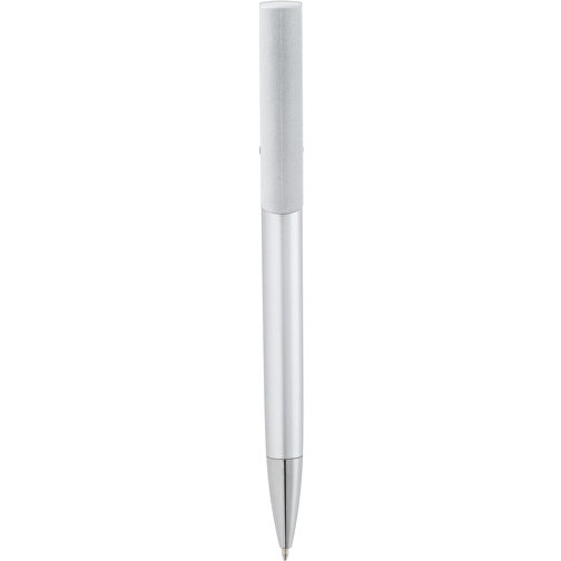 TECNA. Kugelschreiber Mit Metallischer Oberfläche , satinsilber, Kunststoff, , Bild 1