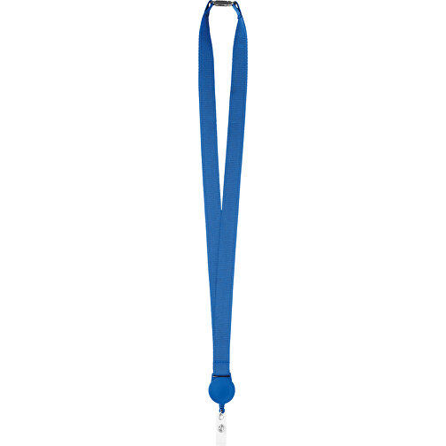 Zip Lanyard , königsblau, Polyester, 2,00cm x 90,00cm (Länge x Breite), Bild 1