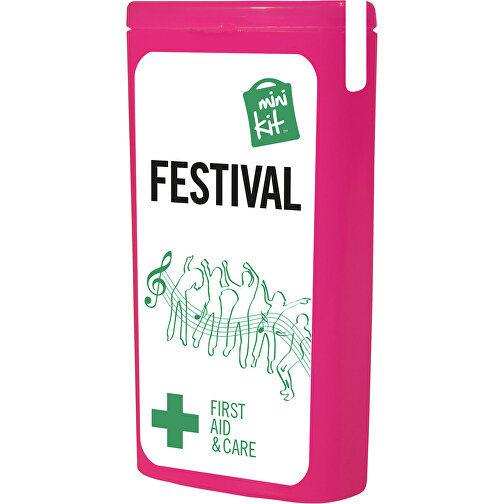 MiniKit Festival , magenta, Kunststoff, 4,90cm x 9,70cm x 2,50cm (Länge x Höhe x Breite), Bild 1