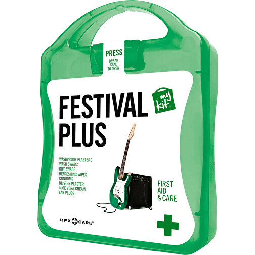 MyKit Festival Plus , grün, Kunststoff, 10,00cm x 13,40cm x 3,00cm (Länge x Höhe x Breite), Bild 1