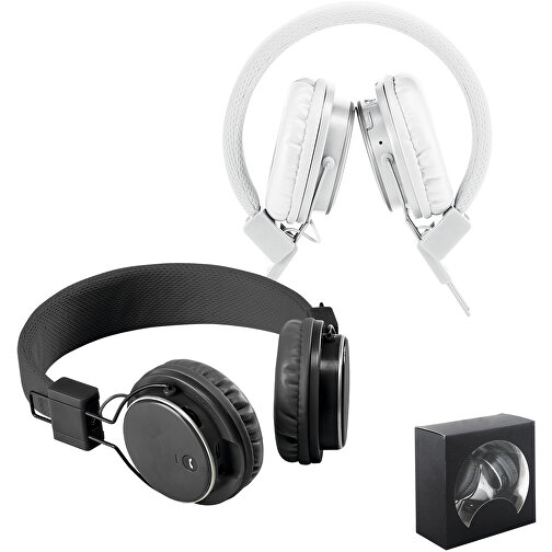 BARON. Faltbarer Und Verstellbarer Kopfhörer Aus ABS , weiß, ABS, , Bild 3
