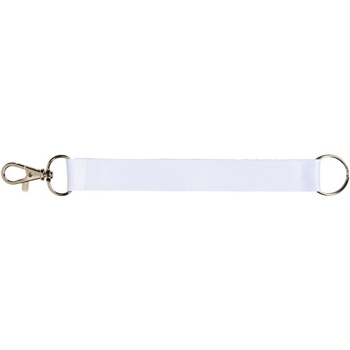 Mini Vollfarbig Bedrucktes Schlüsselband , weiß, Polyester, 20mm, 31,00cm x 1,00cm (Länge x Breite), Bild 6