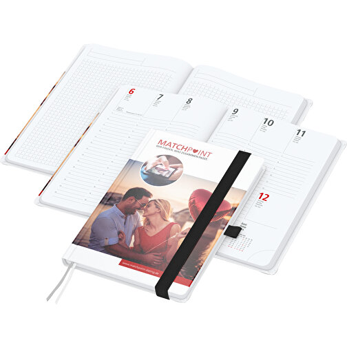 Bogkalender Match-Hybrid A5 Bestseller, mat, sort, Billede 1