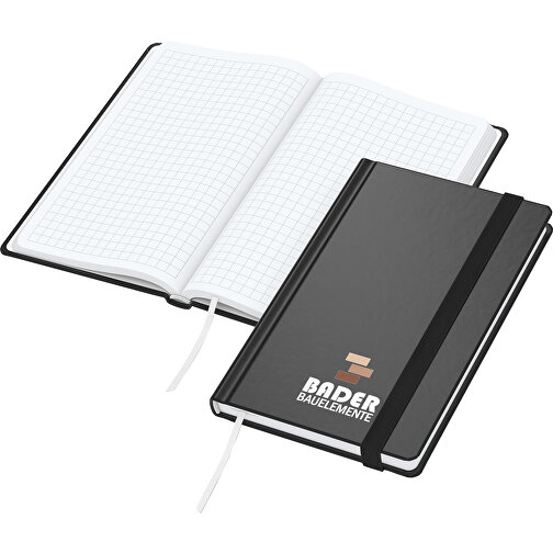 Notesbog Easy-Book Comfort Pocket x.press, sort, digital silketryk, Billede 1