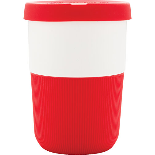PLA Cup Coffee-To-Go 380ml, Rot , rot, PLA, 11,50cm (Höhe), Bild 2
