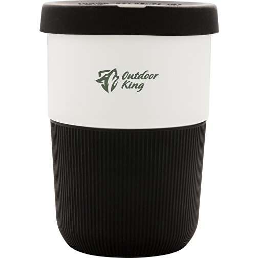 PLA Cup Coffee-To-Go 380ml, Schwarz , schwarz, PLA, 11,50cm (Höhe), Bild 4