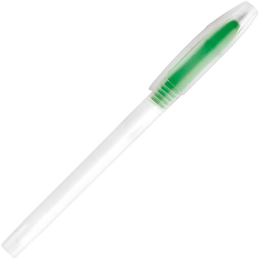 LUCY. PP-Kugelschreiber Mit Farbiger Spitze , grün, PP Kunststoff, , Bild 2