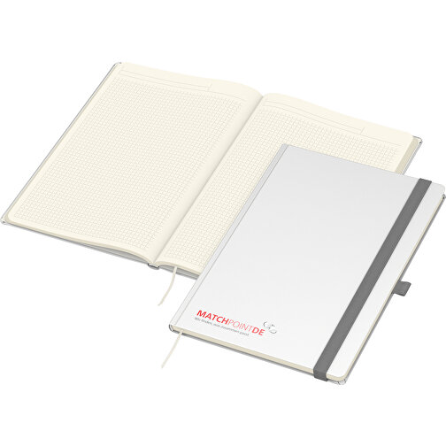 Notebook Vision-Book Cream A4 x.press bianco, serigrafia digitale, Immagine 1