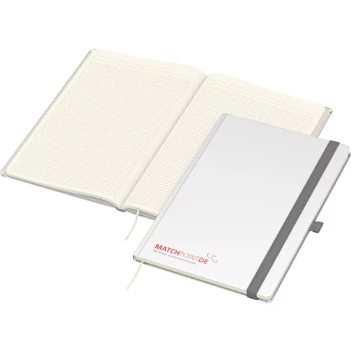 Carnet de notes Vision-Book Cream A4 x.press blanc, sérigraphie numérique, Image 1